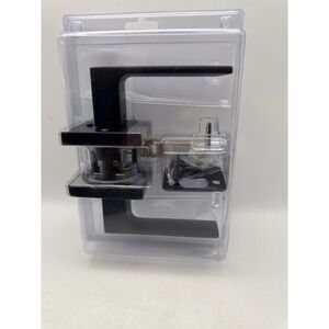 Kwikset Signature Series Singapore Matte Black Bed Bath Door Lever 97300-942